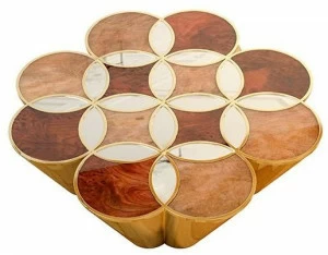 Malabar Журнальный столик из вяза для гостиной