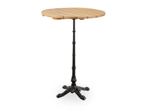 Высокий стол из тика и чугуна