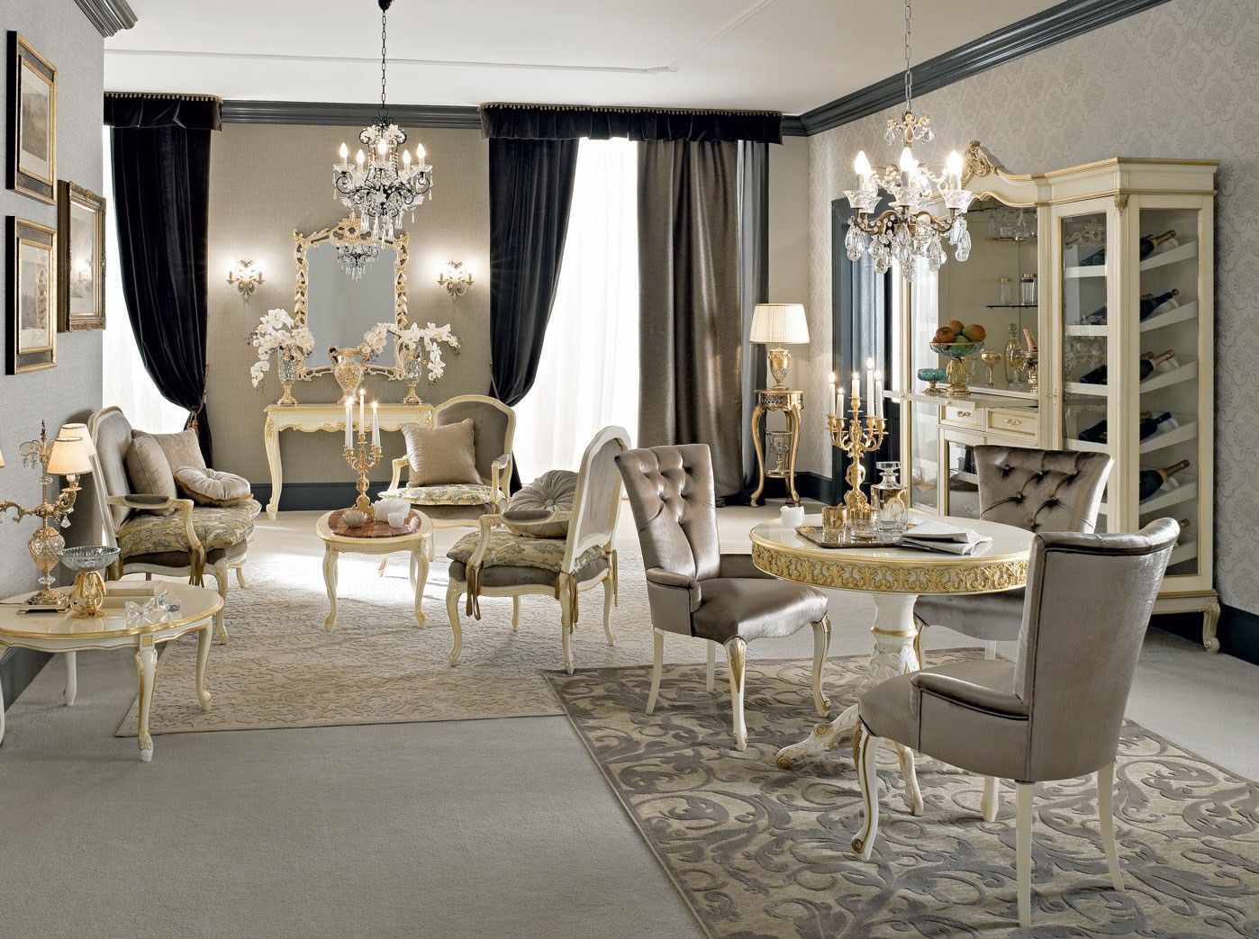 Мягкий тканевый стул с подлокотниками Modenese Luxury Interiors Casanova ARCH-00023736 - Вид №2