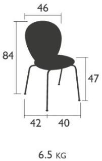 Fermob Штабелируемый садовый стул со встроенной подушкой Lorette 5721 - Вид №4