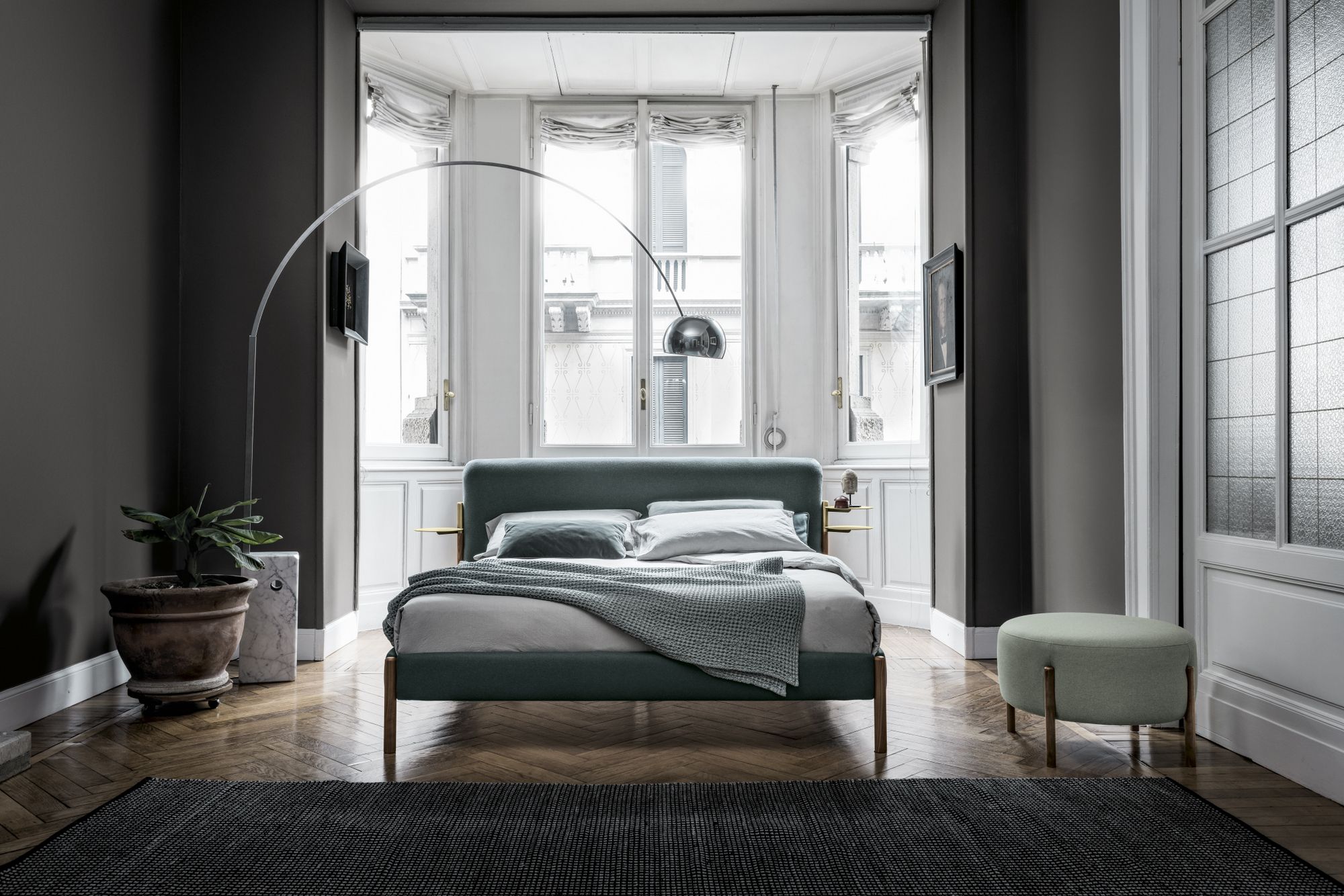 Двуспальная мягкая кровать Bolzan флаг ARCH-00099840 - Вид №3