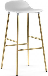 1400936 Barstool 75 cm Латунь Белый Normann Copenhagen Form