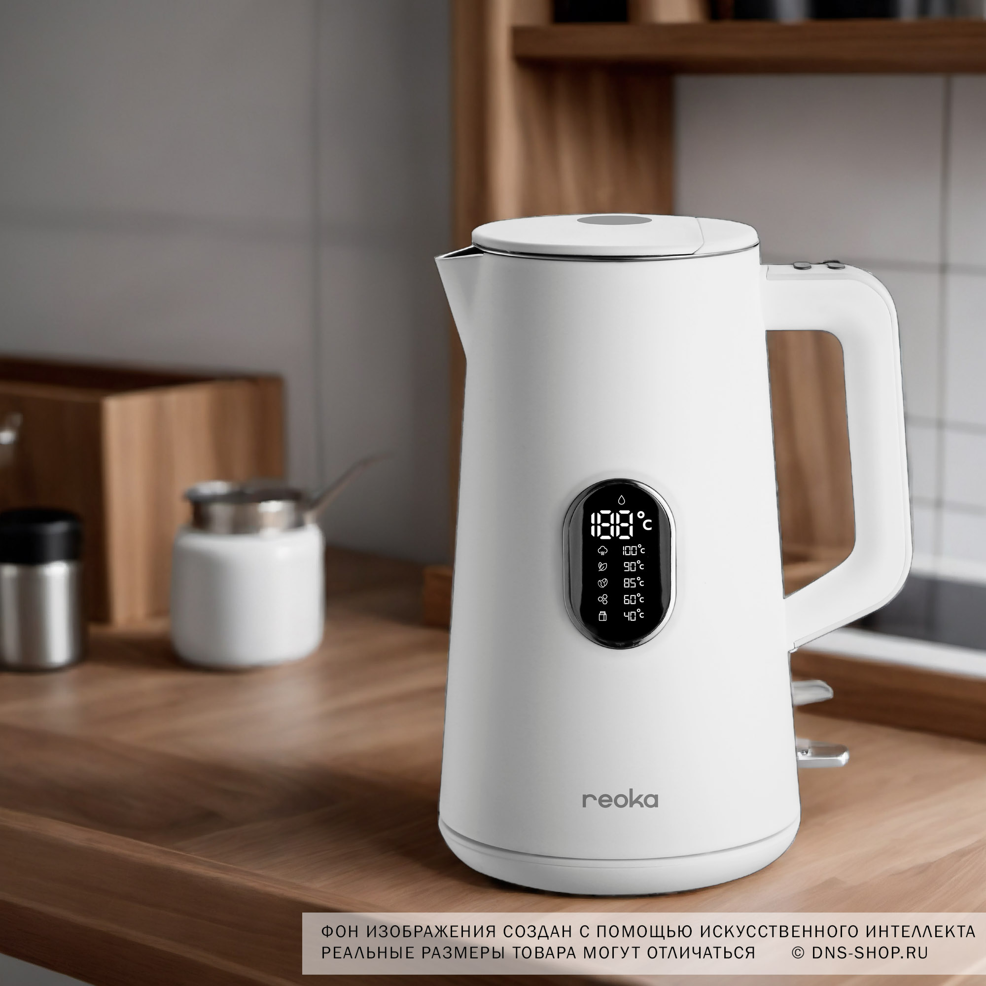 9973901 Электрочайник Reoka RKEK-01TSW белый STDN-0006403 - Вид №10