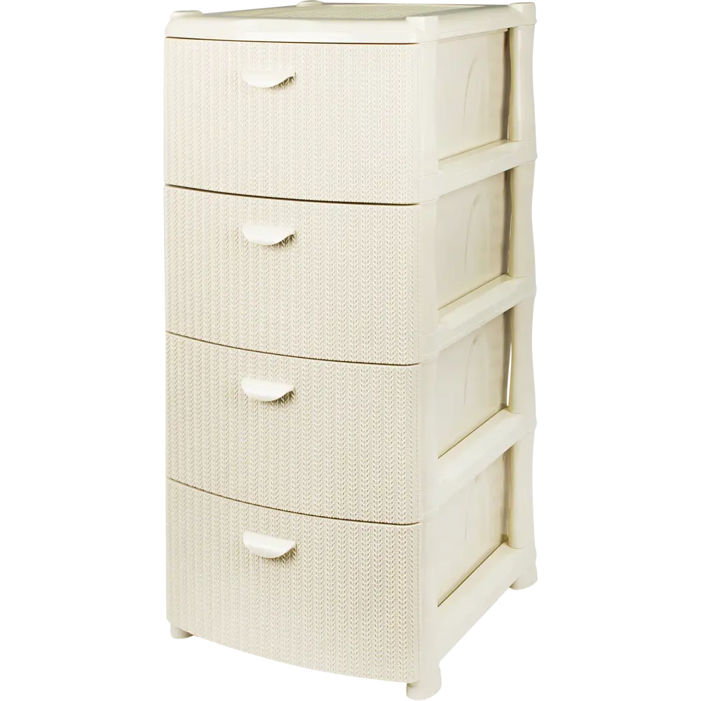 Комод для ванной Вязание 4 ящика 40.5x96x50.5 см цвет слоновая кость Santreyd Без серии STLM-2154387