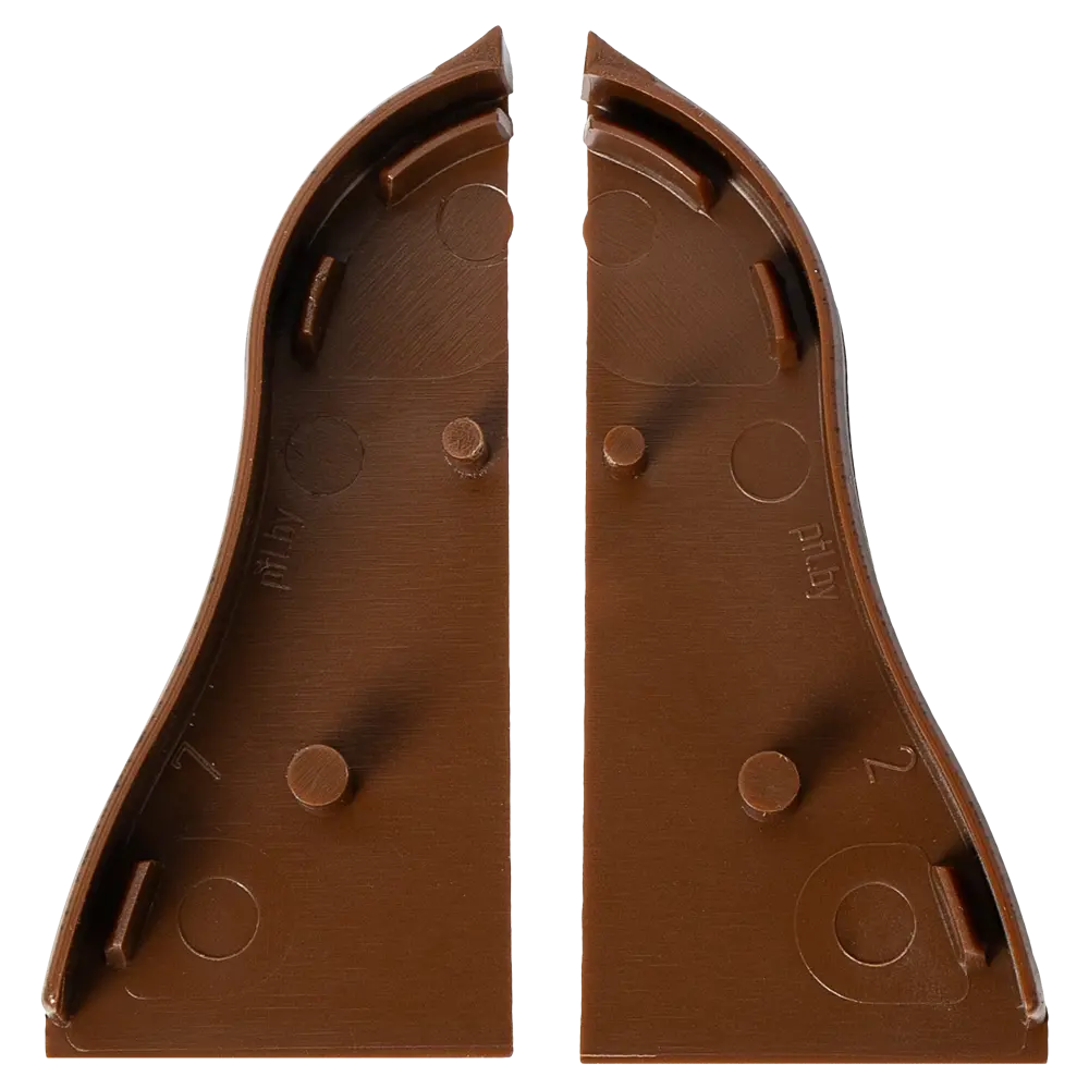 Заглушки для плинтуса Pro Дом 5.5 см ПВХ цвет дуб венге Santreyd STLM-2097090 - Вид №1