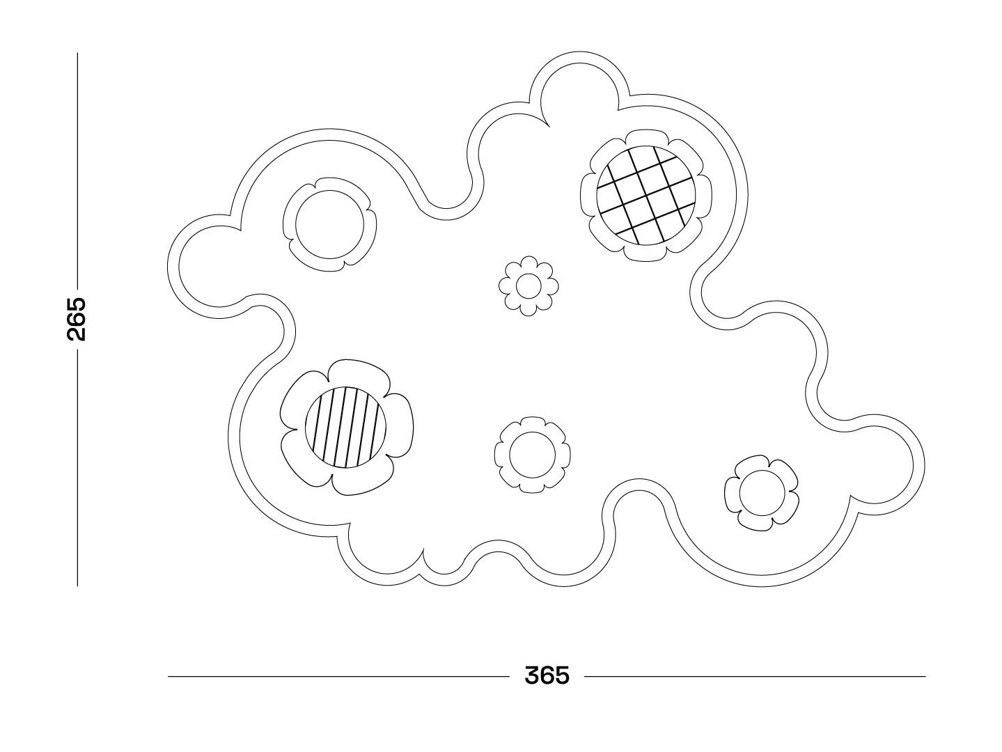 Шерстяной ковер ручной работы Poltronova бабочка, луг и небо ARCH-00150215 - Вид №9