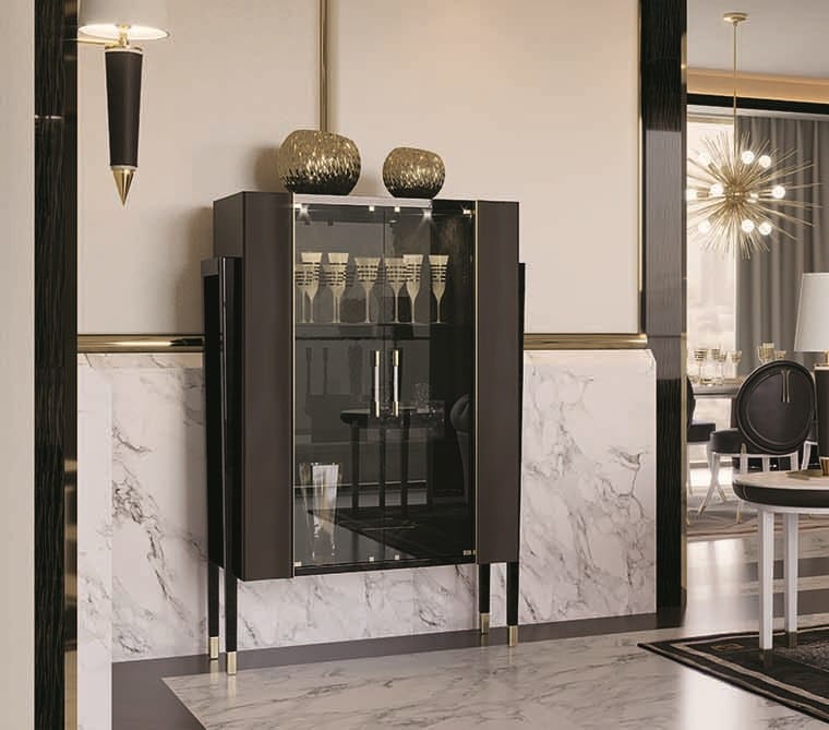 Барный шкаф с хрустальными дверцами Turri ARCH-00085257 - Вид №1