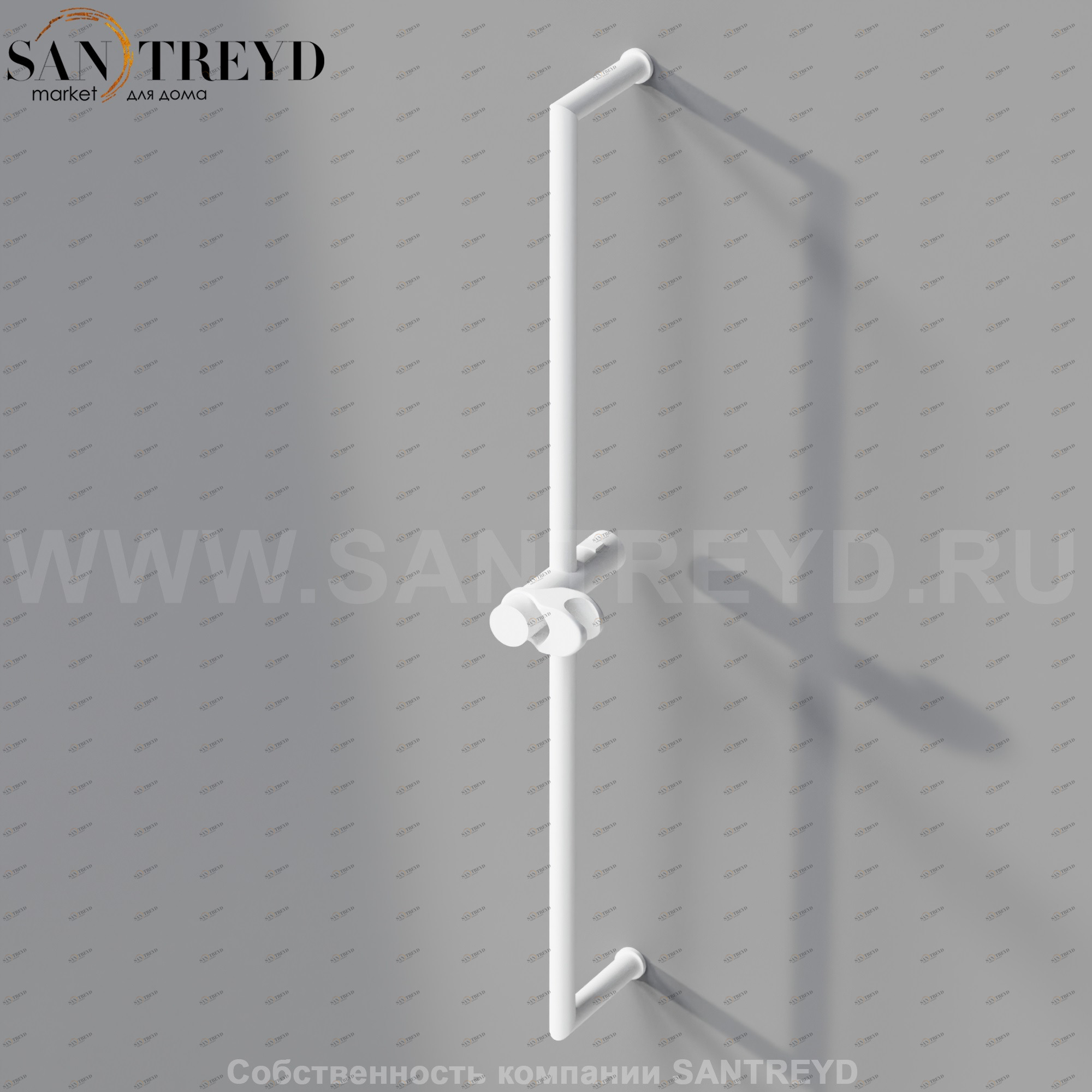 Подвижный фиксатор для ручного душа MET0046RZ FEZ 2 белый матовый Agape