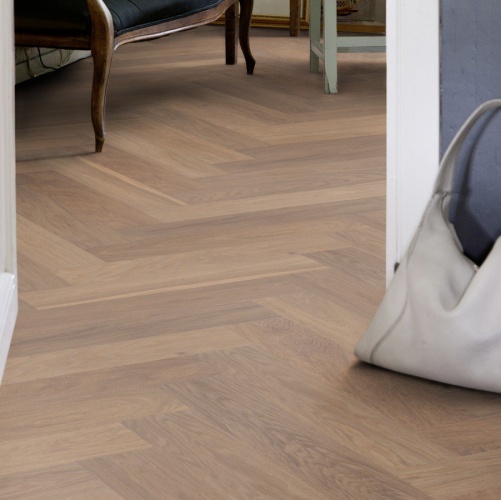 Паркет Ёлка Solidfloor New classic Св. Пол 1128549 Дуб Натур (Рельефная) 610х122 мм 1500200202 - Вид №17