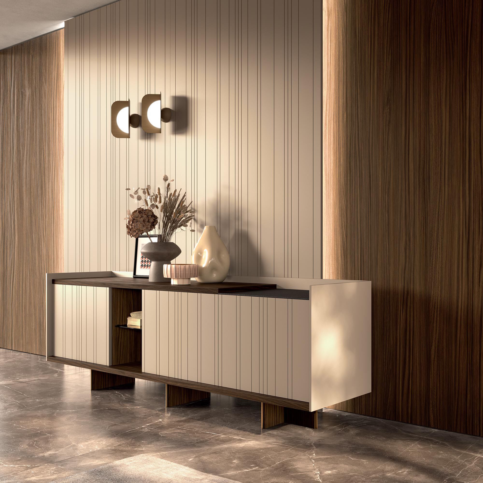 Двустворчатый шкаф с распашными дверями Guzzini & Fontana DEE DEE ARCH-00112790 - Вид №1