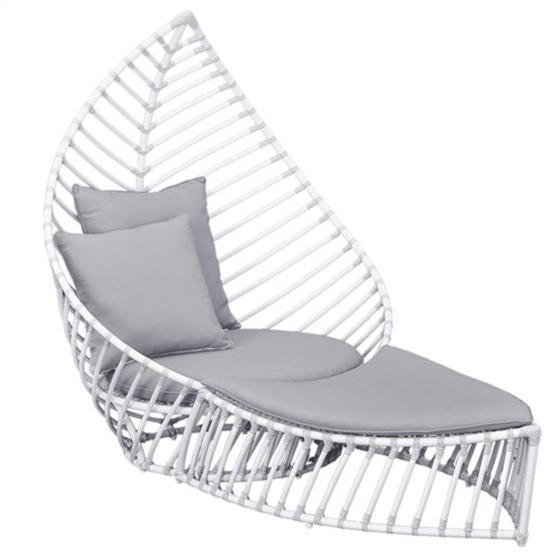 cbdesign Садовый табурет / подставка для ног из алюминия Foglia N121n1 - Вид №5