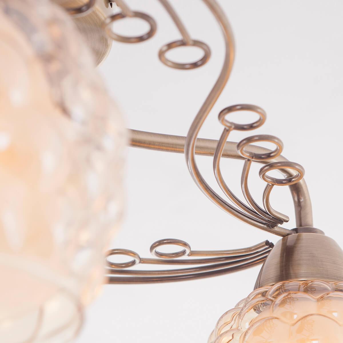 Потолочная люстра IDLamp Verity 286/3PF-Oldbronze IDLAMP VERITY 183463 Белый - Вид №1