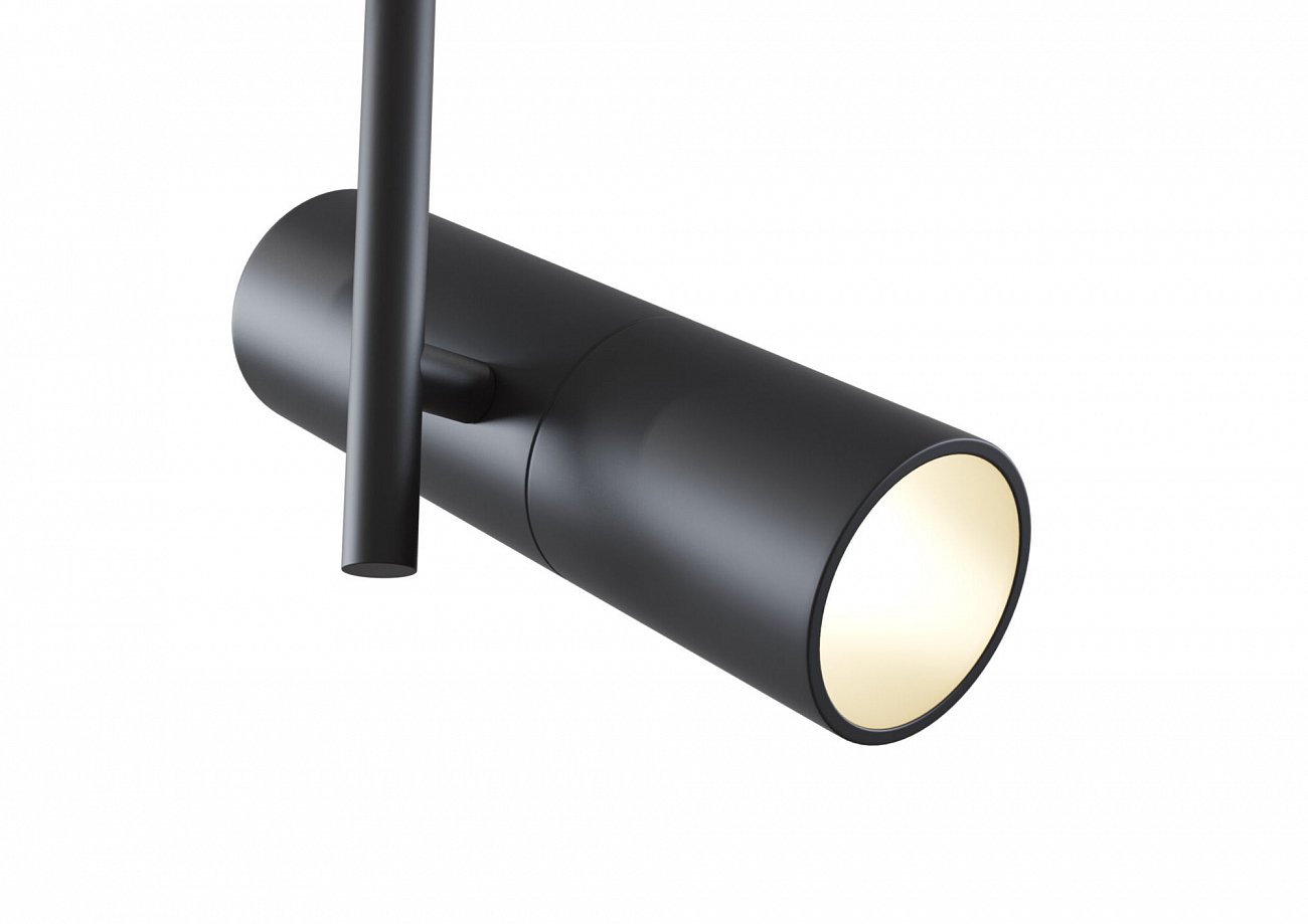 Трековый светильник черный TR005-GU10 TECHNICAL SINGLE PHASE TRACK SYSTEM 00-3956213 Черный  - Вид №1