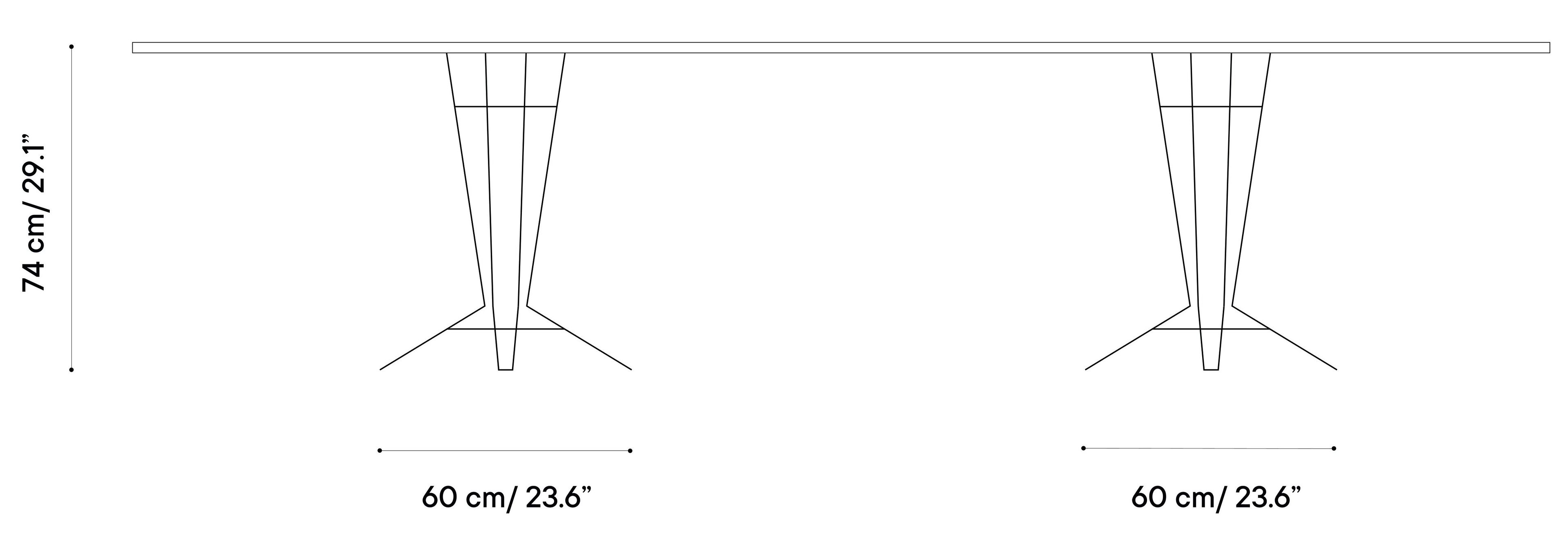 Стальной прямоугольный садовый стол iSimar Nostrum ARCH-00076904 - Вид №2