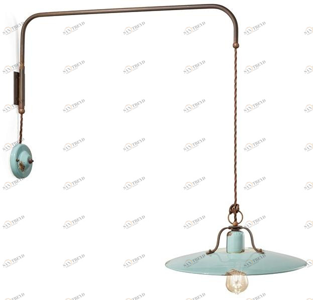 FERROLUCE Регулируемый керамический настенный светильник Country C1447