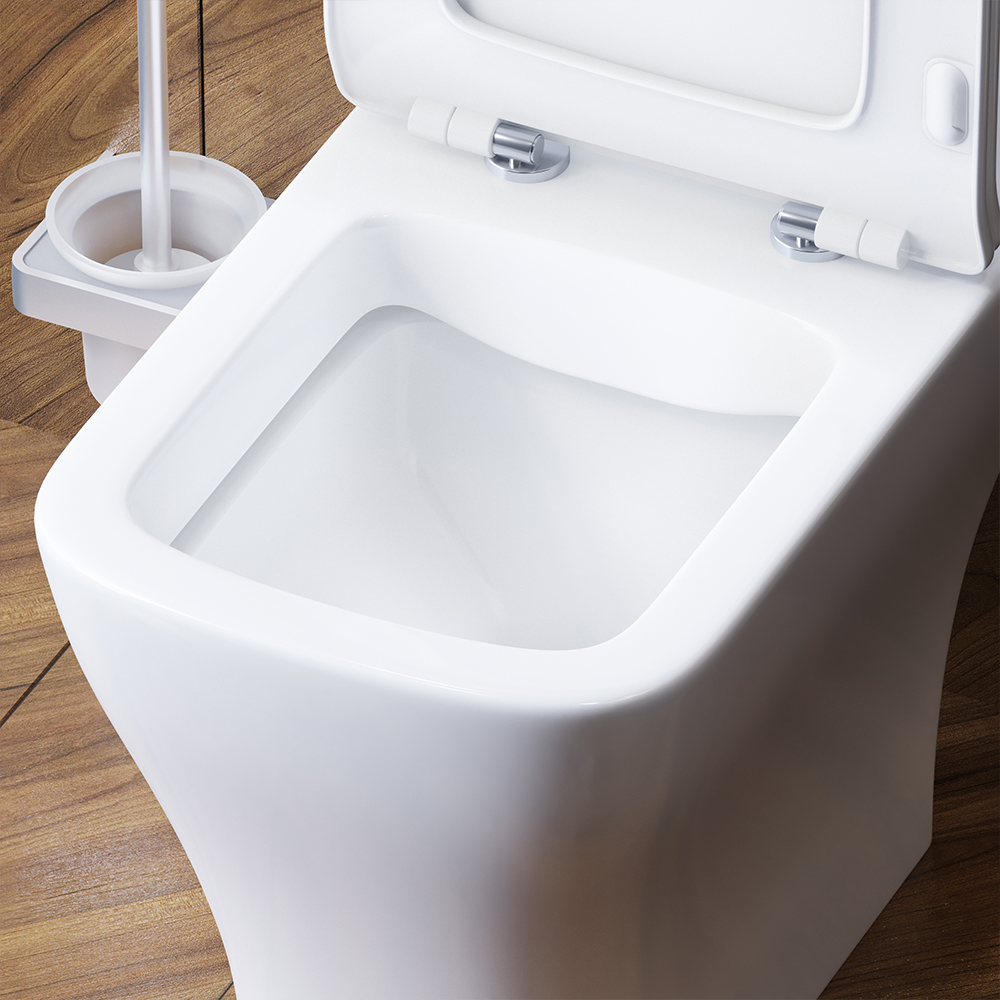 DX78C8600SC унитаз-компакт безободковый с сиденьем микролифт Damixa Titan - Вид №4