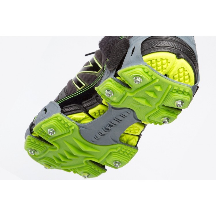 RUN-750 STABIL Ледоходы спортивные для пробежки по снегу и льду-STABIL Run Серый-зеленый 