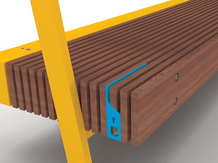 mmcité1 Скамейка из стали и дерева Woody sun-id-1447296 - Вид №14