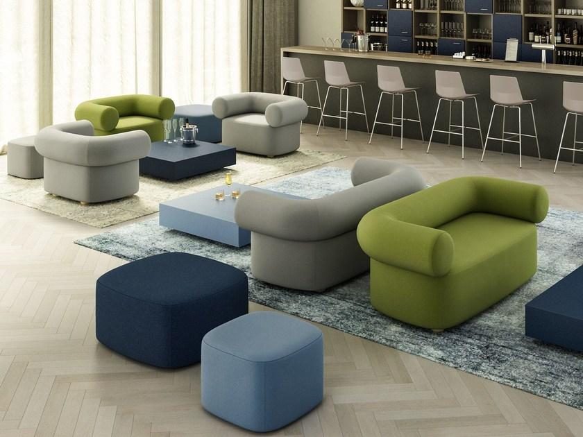 Quadrifoglio Кресло из ткани с подлокотниками Abbey sun-id-1512450 - Вид №1