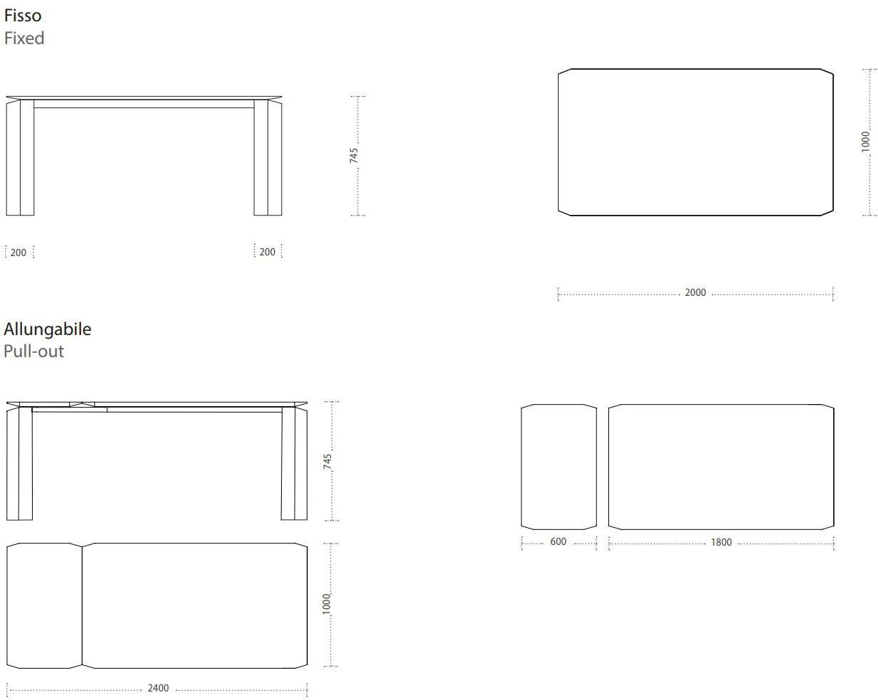 Ronda Design Раздвижной прямоугольный стол из металла и дерева sun-id-1432279 - Вид №4