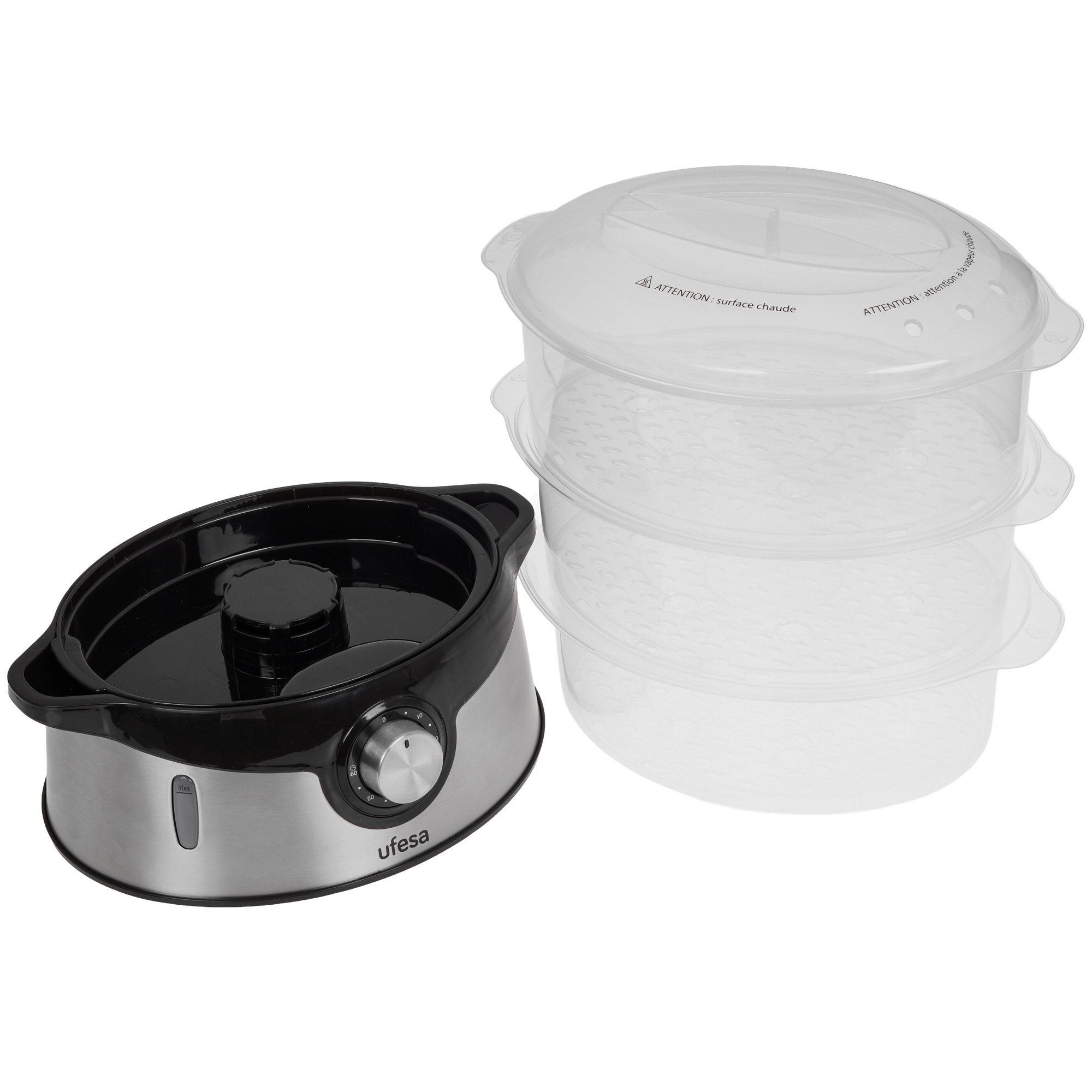 9277406 Пароварка Ufesa CV4000 Vaporino серебристый STDN-0083426 - Вид №5