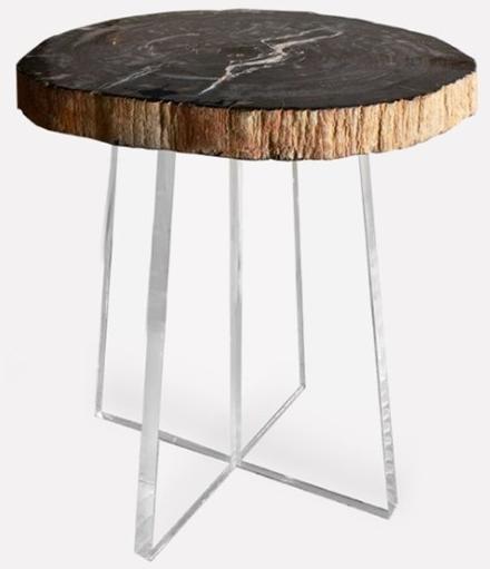 MORADA Круглый журнальный столик из акрила и дерева Petra sun-id-1419125 - Вид №1