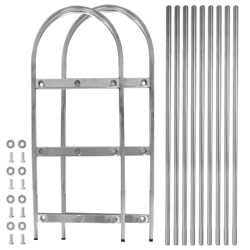 Этажерка для обуви Gromell Skiros 58x53x23 см 3 яруса металл хром STLM-2098461 - Вид №1