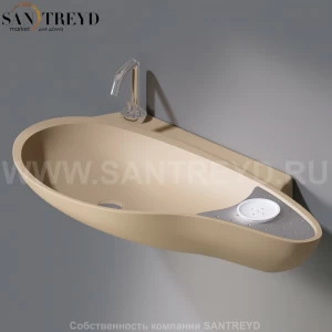 L235T0R1V4..131 Подвесная раковина настенная овальная A. e T. Italia SPOT бежевая