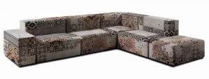 MOMENTI Модульный угловой диван из ткани Crazy home furniture - free art