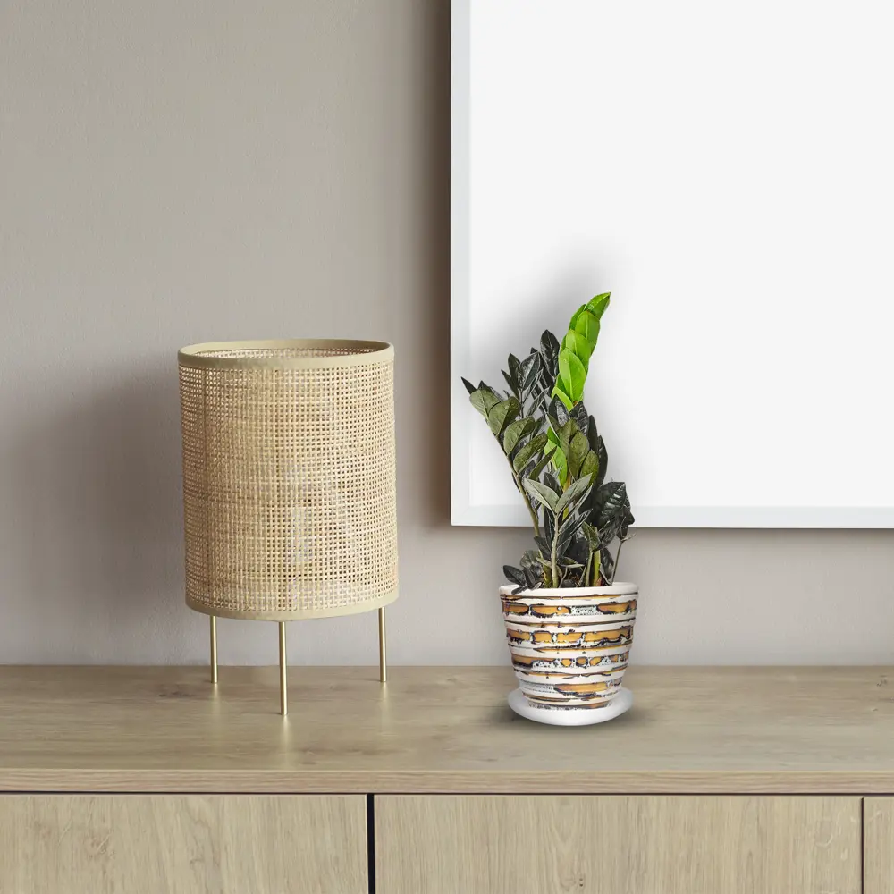 Горшок цветочный Сиена ø14.9 h13.8 см v1.4 л керамика цвет белый Santreyd STLM-2121750 - Вид №3