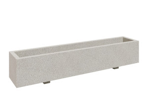 Прямоугольная бетонная плантатор