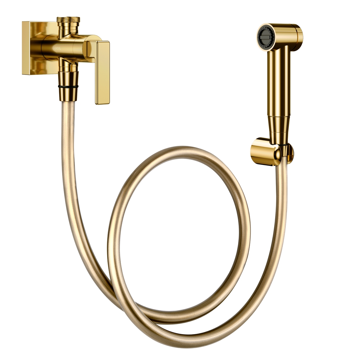 00823743 Гигиенический душ с регистрацией и полированным медным краном Docol DOCOL STILLO 