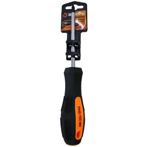 Отвертка крестовая ВИХРЬ PH2x100 мм - надежный инструмент для монтажа 87482591