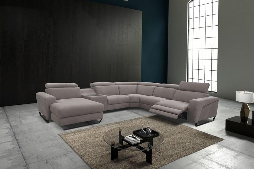 Rossini Sofas Кожаный угловой диван-кровать с шезлонгом sun-id-1409345 - Вид №1