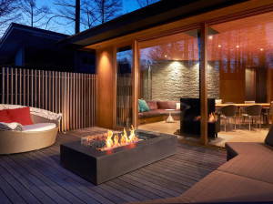 Отдельно стоящий камин на биоэтаноле или газе