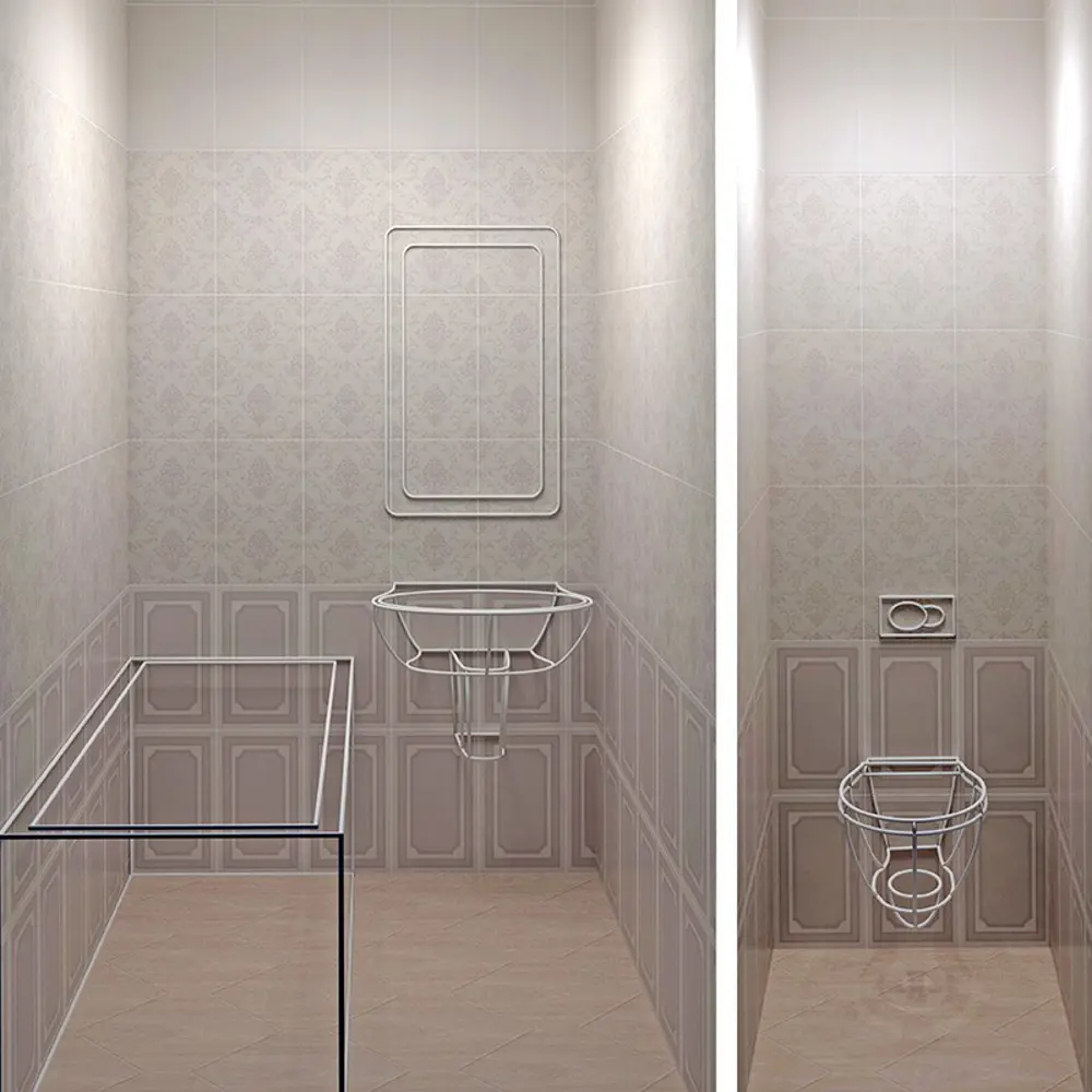 Бордюр-карандаш, цвет серый матовый, 25х0,2 см Santreyd STLM-2090606