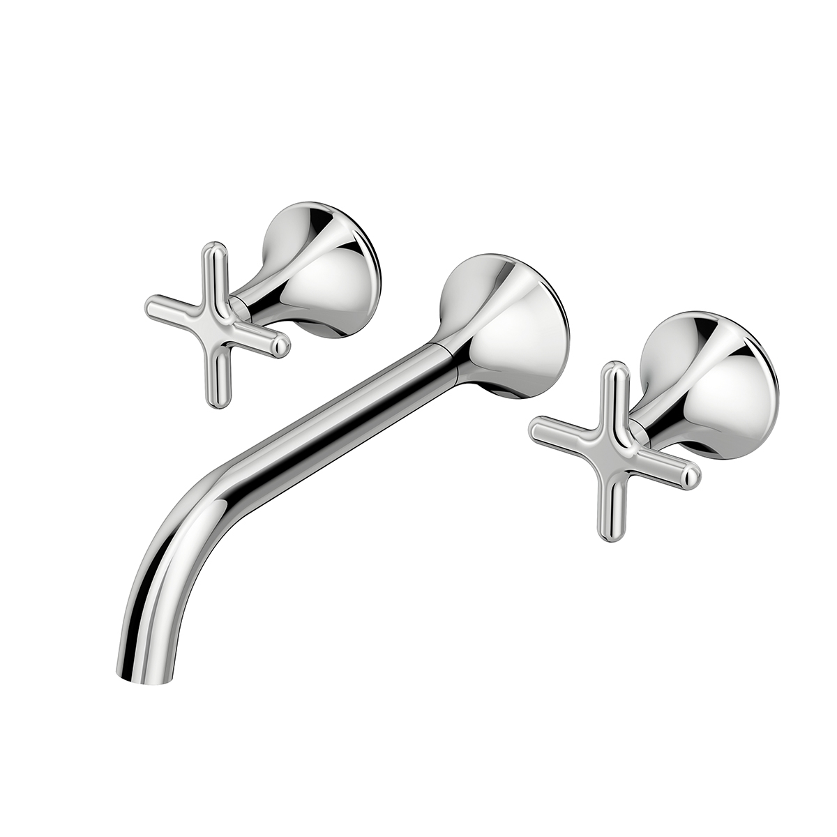 00922706 Смеситель для ванной настенный 230 полированный графит Docol LISS 