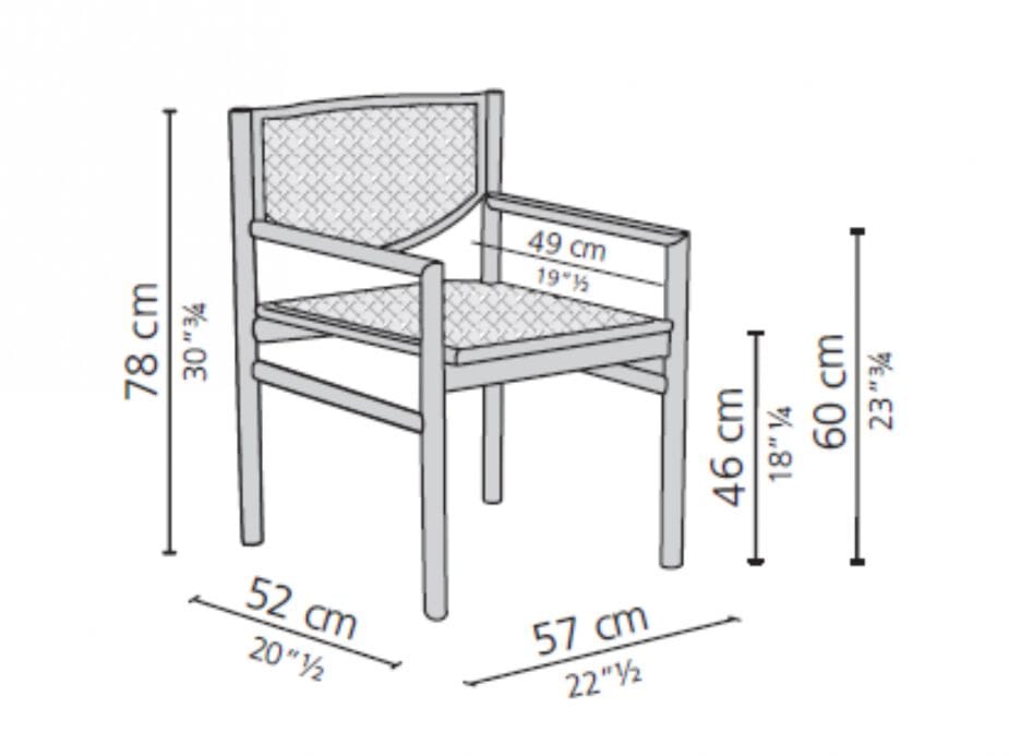 Венский стул из ясеня и соломы с подлокотниками Casamilano KLARA ARCH-00072499 - Вид №14