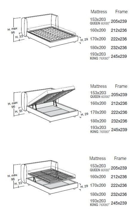 Двуспальная кровать Bolzan Jill ARCH-00033193 - Вид №7