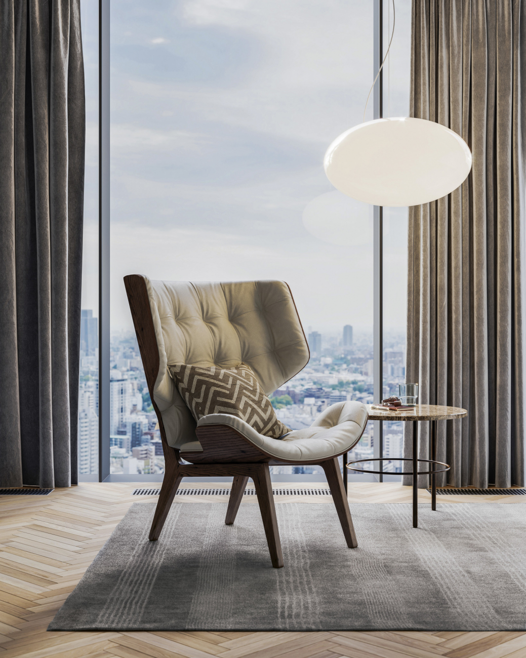 Ковер Zina Серый 160*230 CARPETDECOR ДИЗАЙНЕРСКИЕ, HANDMADE, ДЕТСКИЕ 240157 Серый  - Вид №1