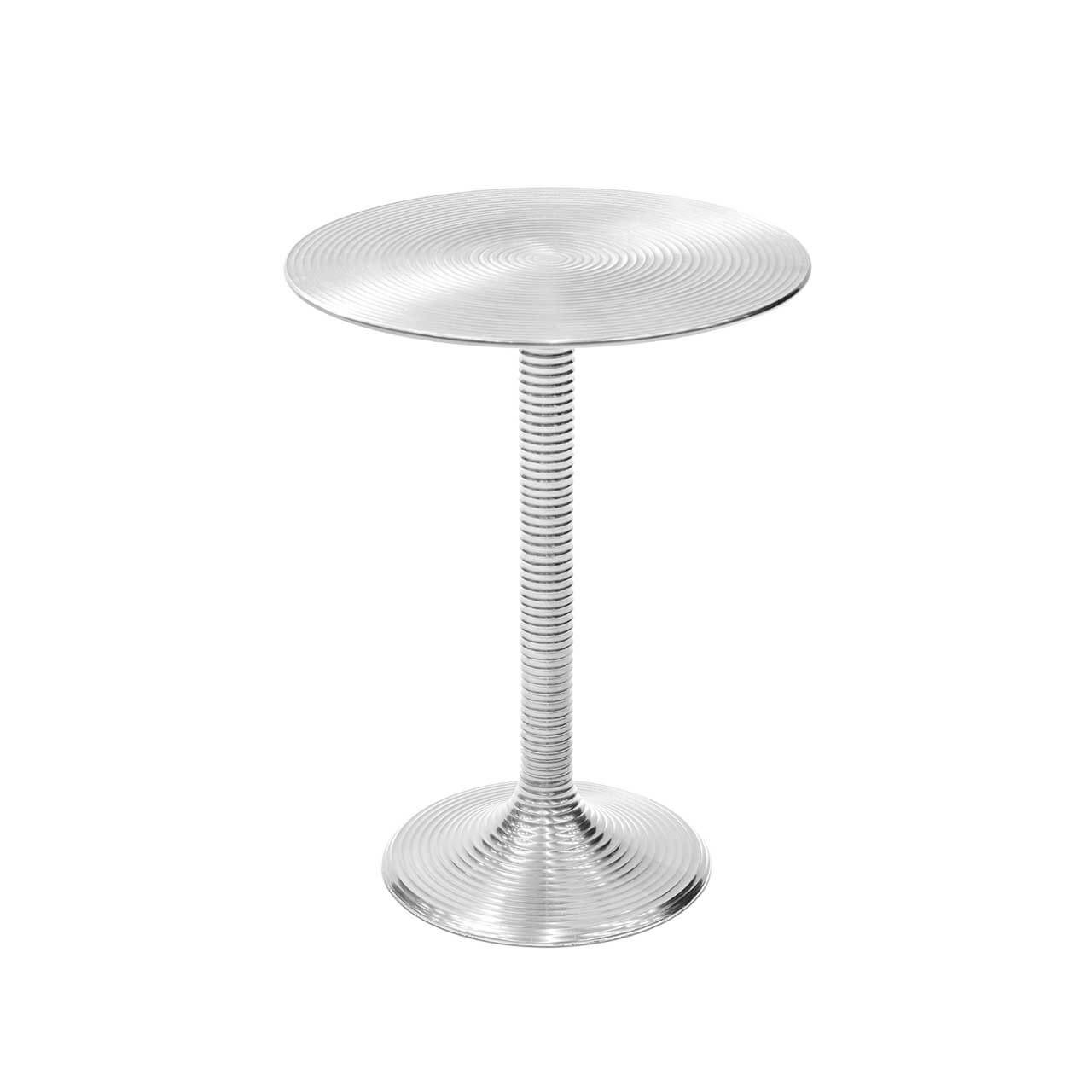 450266-02 ABHIKA СТОЛ KAMPAI H50 D38 SILVER 