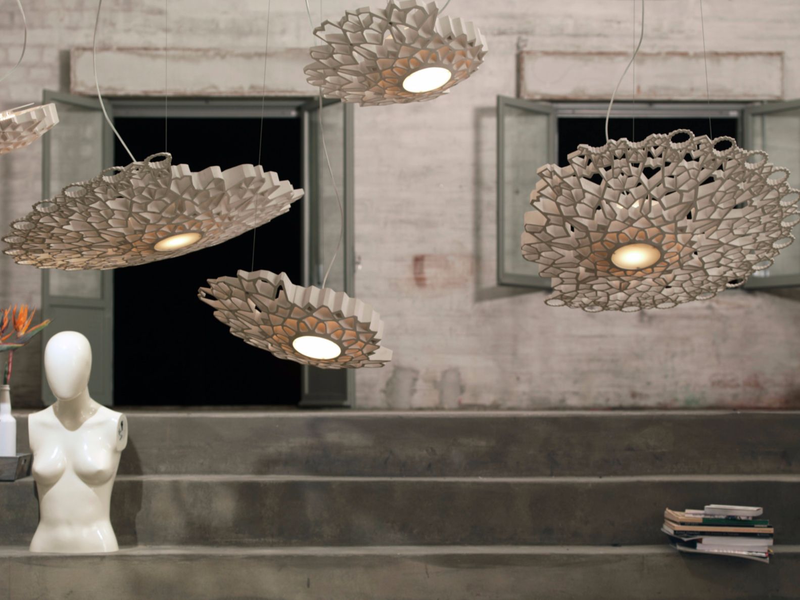 Технический мрамор светодиодный подвесной светильник Karman Notredame ARCH-00088320