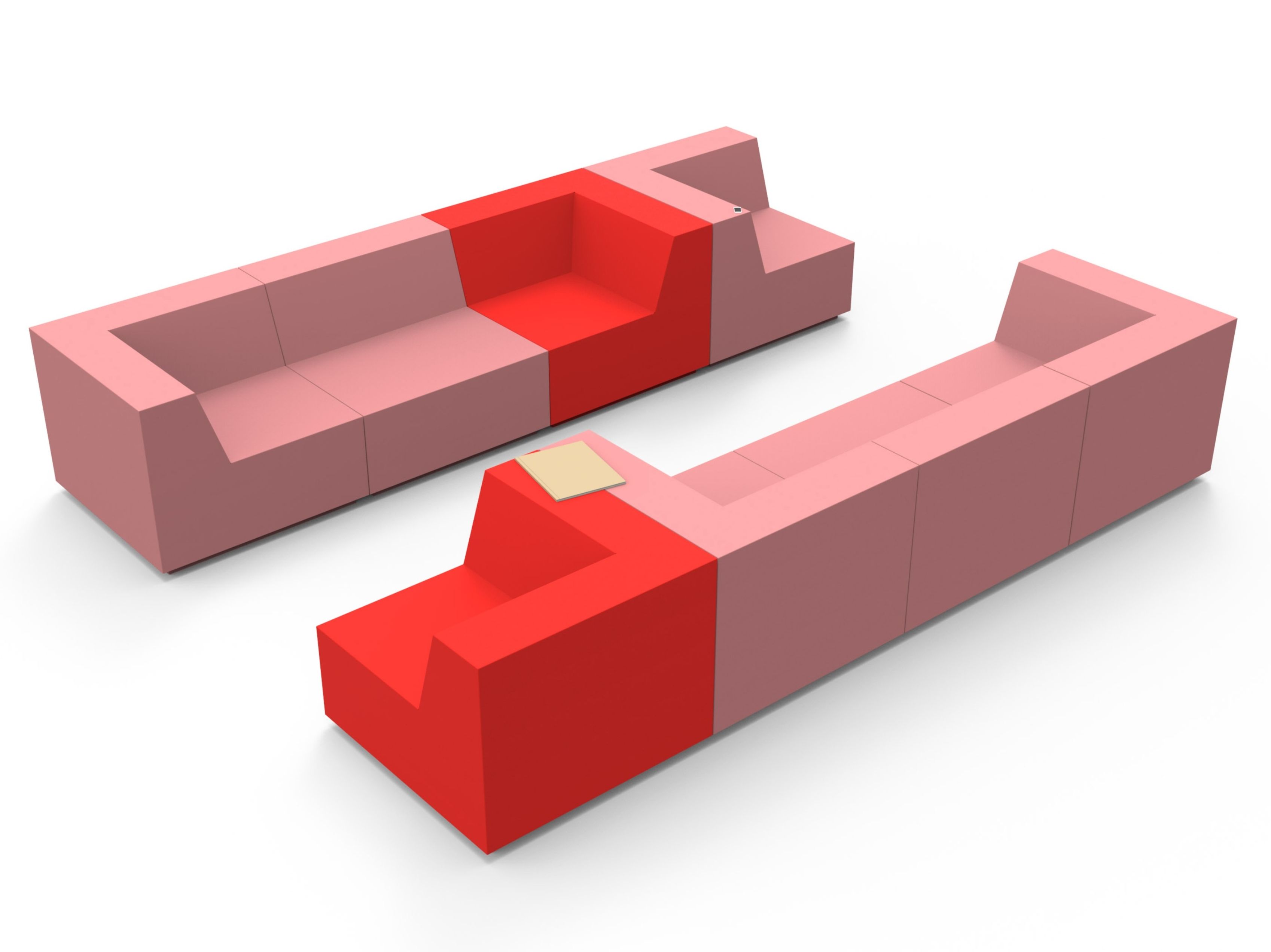 Модульный диван для контракта из пены QM Quinze & Milan Rpbw ARCH-00090123