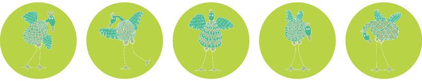 CONCEPTUWALL Декор из клейкой ткани Poulettes sun-id-1437621 - Вид №2