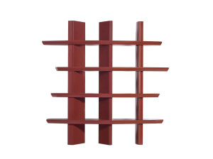 Деревянный настенный книжный шкаф