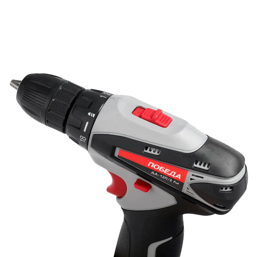 Дрель-шуруповерт аккумуляторная Победа ДА-12П/2 Ли, 12 В Li-ion 2х2 Ач STLM-2021408 - Вид №4