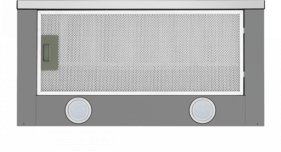 VS LIGHT 50 INOX Вытяжка vs light 50 ""нержавейка""/ • тип: встраиваемая • цвет: нержавейка • управление: колыбельное • ширина, мм: 500 • полная потребляемая мощность, вт: 140• количество скоростей: 2 • максимальная производительность, м3/ч: 480• диаметр Santreyd  - Вид №3