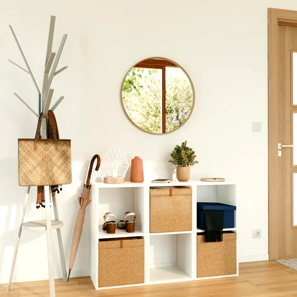 Зеркало Inspire Nordik круглое настенное 62 см в серебристом оформлении 84466750 STLM-0050454 - Вид №7