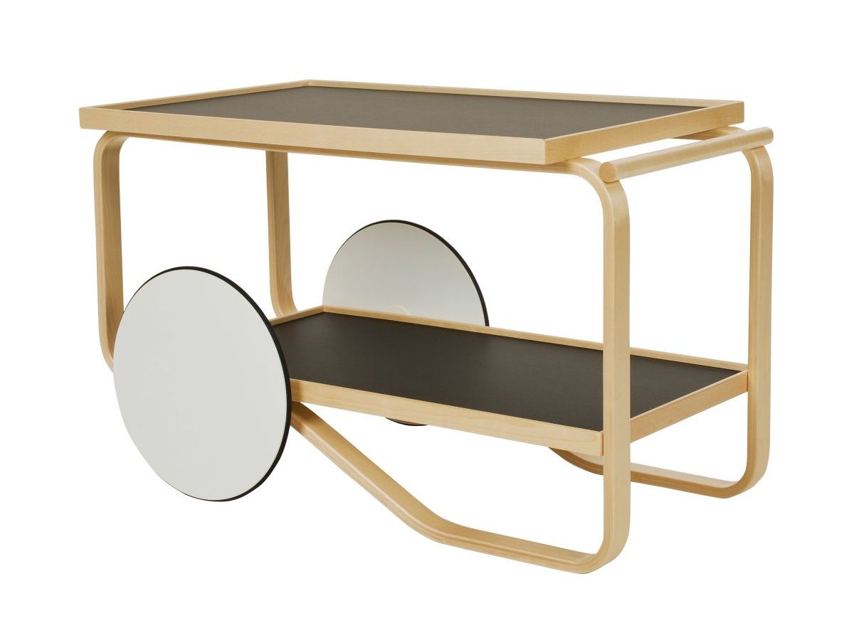 Тележка для еды из березы Artek 901 TEA TROLLEY ARCH-00048601