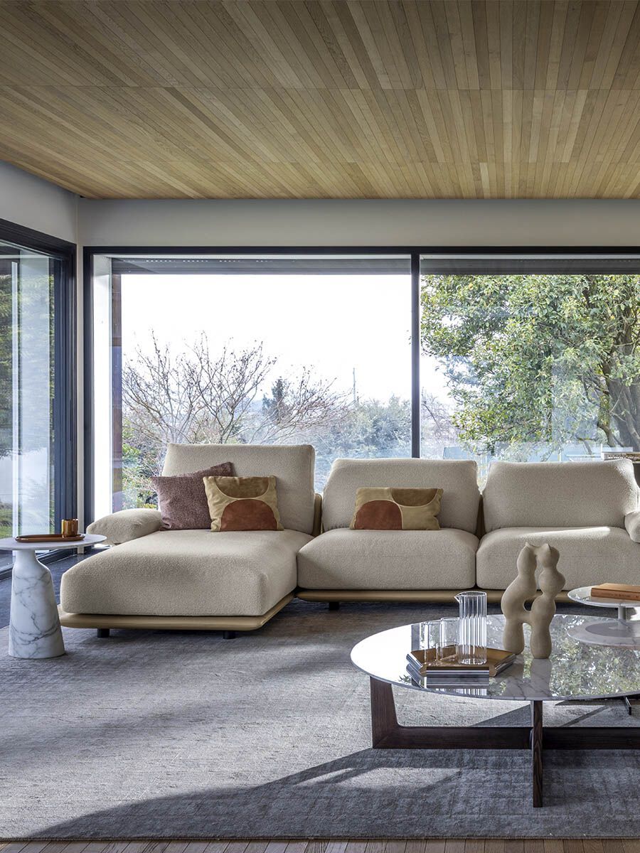 Кожаный модульный диван Poltrona Frau коллекция - диваны и кресла ARCH-00076677 - Вид №2